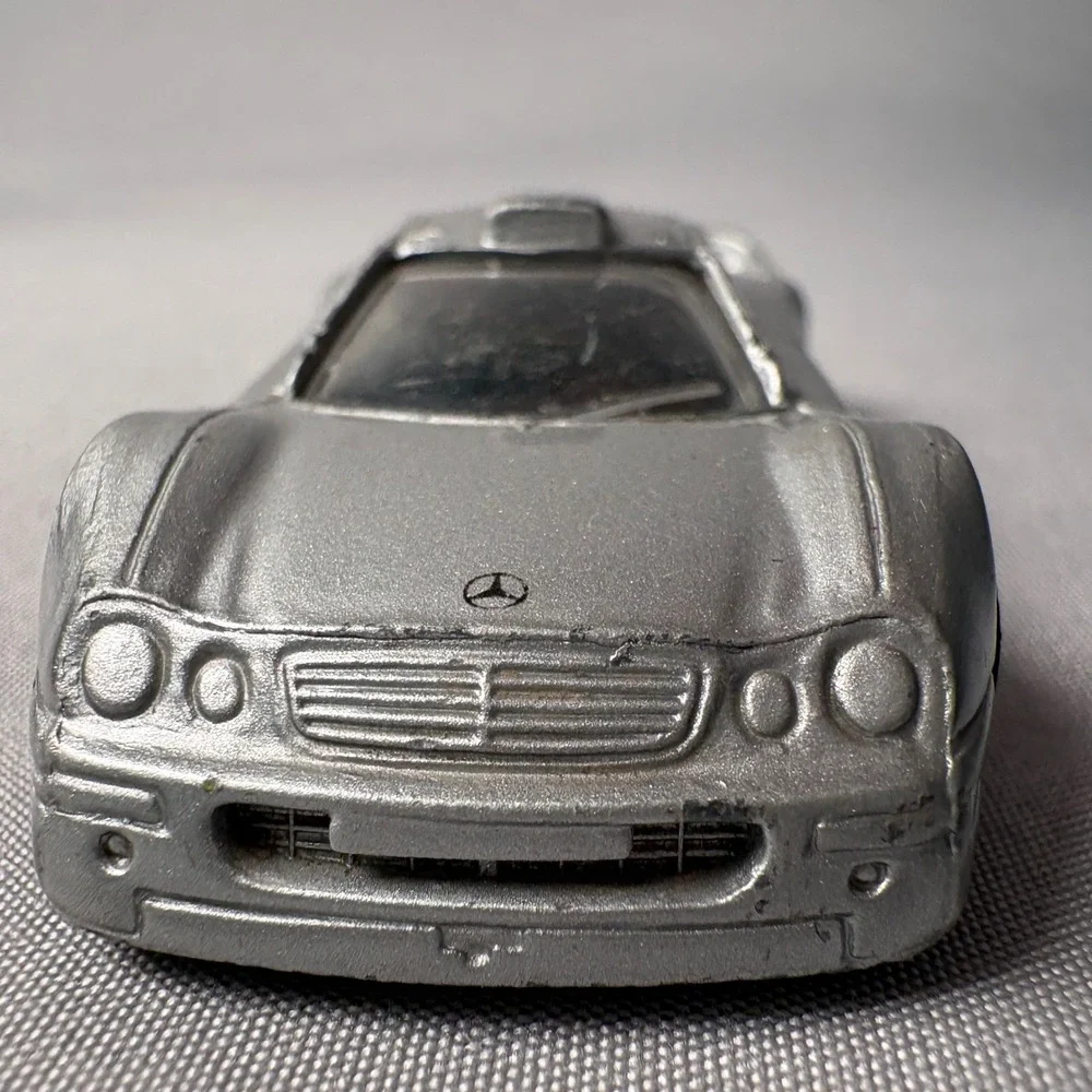Maisto Mercedes CLK-GTR Street Version Diecast Car Silver AMG 1/64 Scale Toy